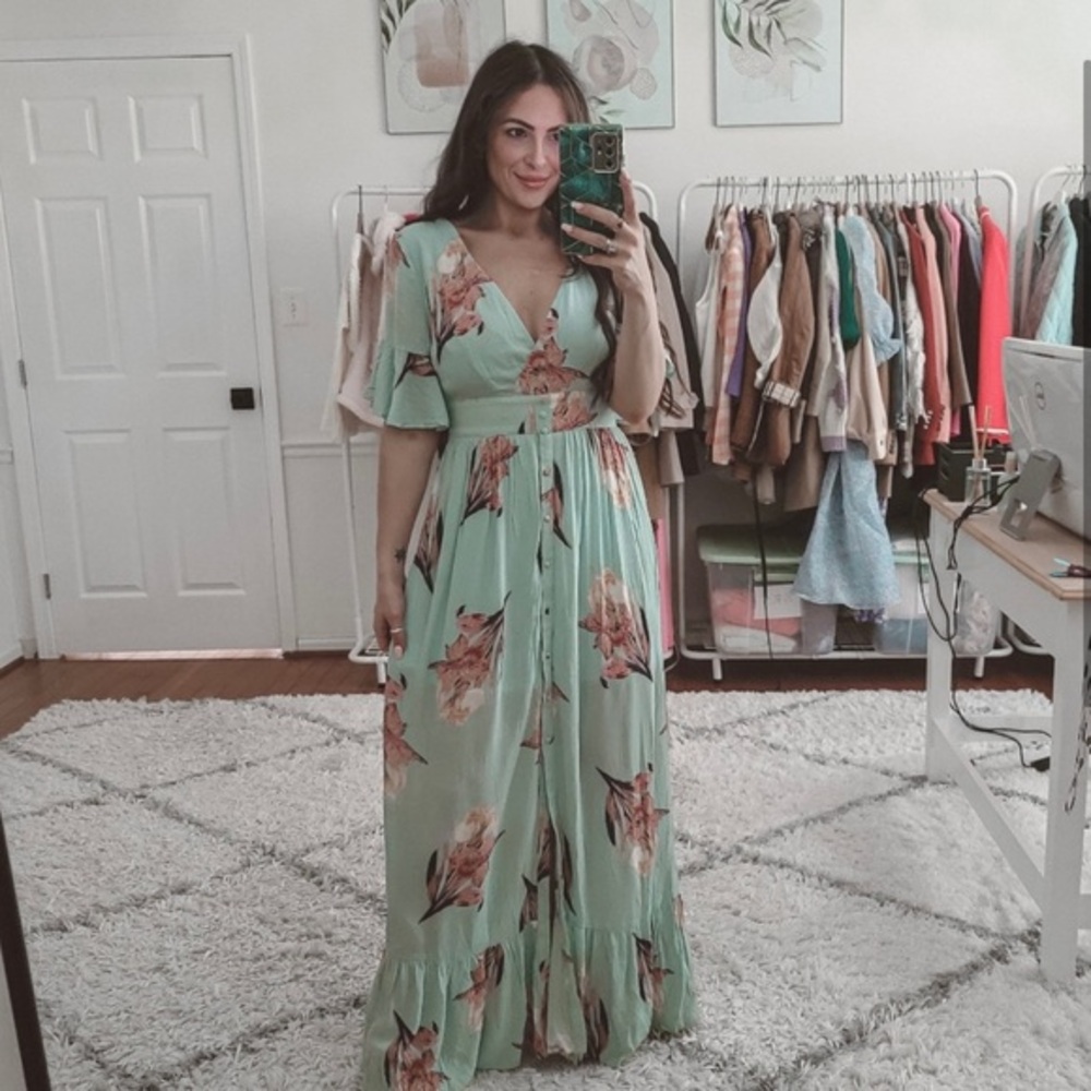 Altar'd State floral maxi dress